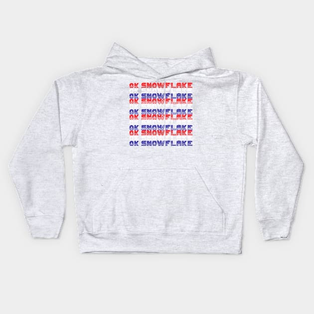 OK Snowflake Kids Hoodie by MAGAmart